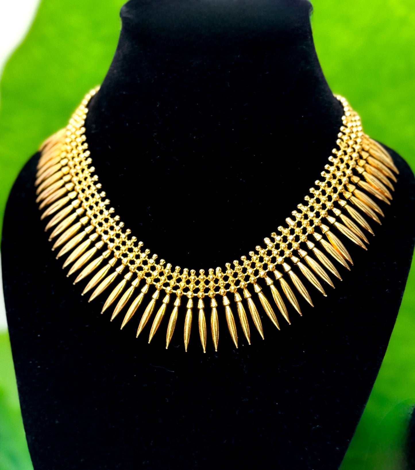 Devayani 22 CT Gold-Plated Traditional Mullamottu Kerala Necklace