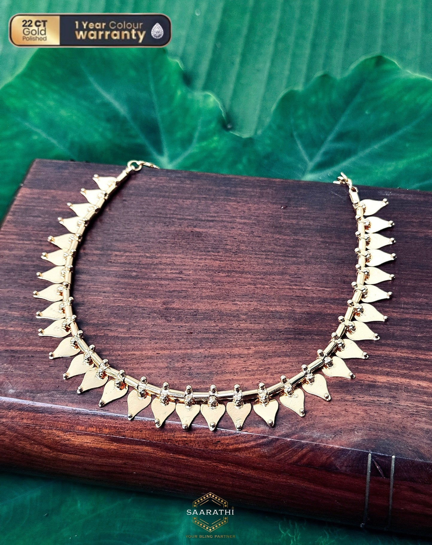 Saubhagyavati 22 CT Gold-Plated Thaalikootam Necklace